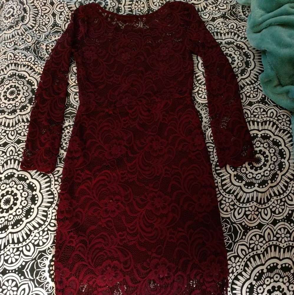 Long sleeve lace dress